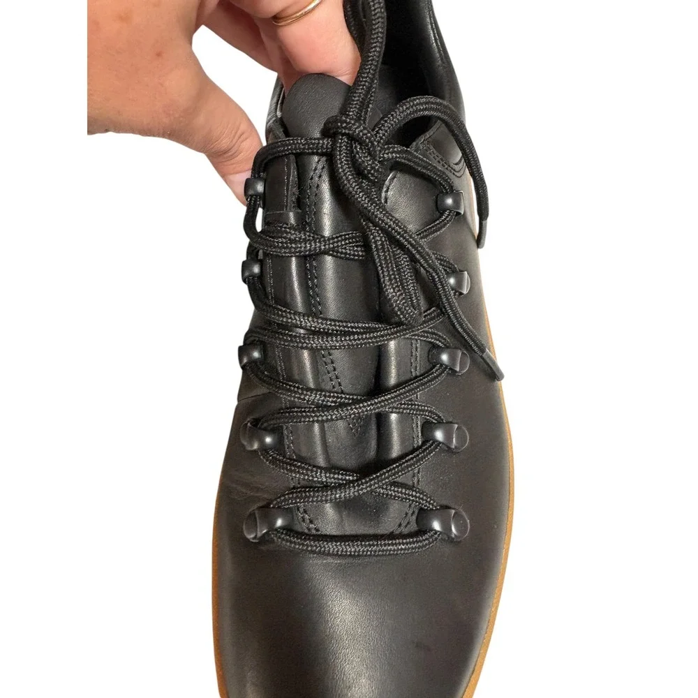 Merrell Black Chunky Bristol Low Vibram Gum Sole Lace Up Hiking Boot Shoe - 9